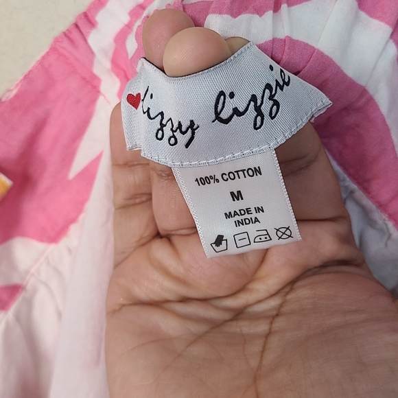 Costal Femenine style Dizzy Lizzie Vibrant Pink Patterned Midi Dress - Picture 5 of 6